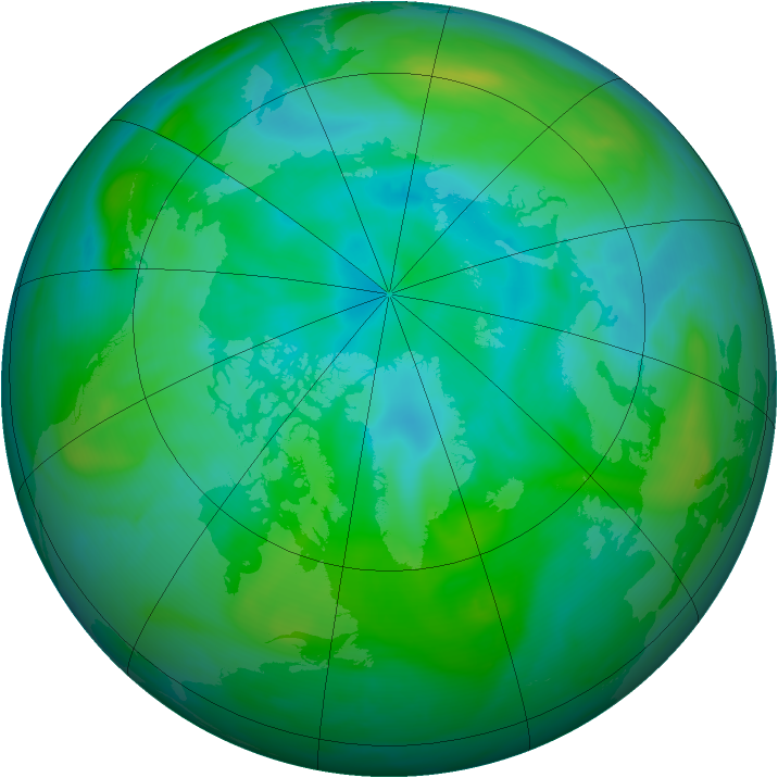 Arctic ozone map for 30 August 2006